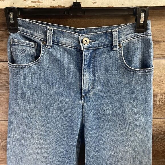 Gloria Vanderbuilt Amanda Style Indigo Blue Jeans Size 8P  Short Vintage - Picture 2 of 12